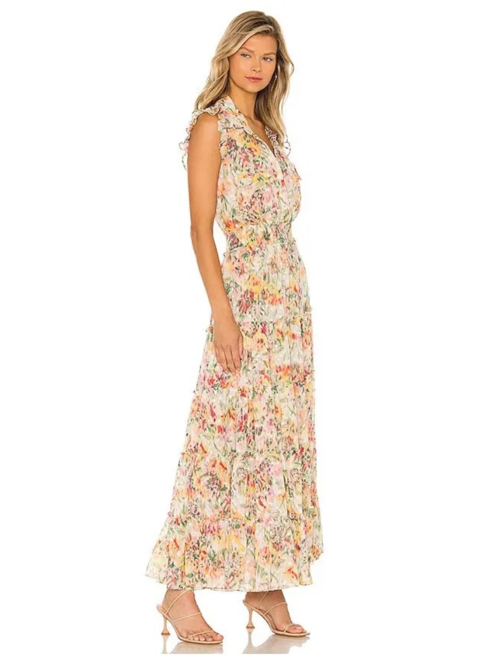 MISA Los Angeles Trina Dress in Ivory. M